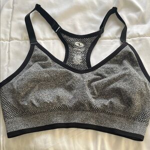 Athletic Works Black and Gray Sports Bra
